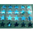 20 Buegelpailletten Sterne Spiegel blau